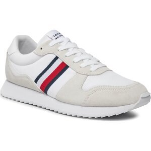 Sneakersy Tommy Hilfiger Runner Evo Mix Ess FM0FM04886 White YBS