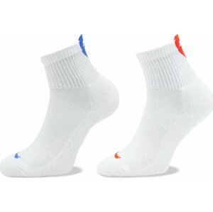 Sada 2 párů dámských nízkých ponožek Puma Women Heart Short Sock 2P 938020 White / Blue / Red 04