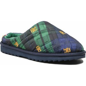 Bačkory Tommy Hilfiger Quilted Home Slipper Blackwatch FW0FW06913 Blackwatch Check 0G5