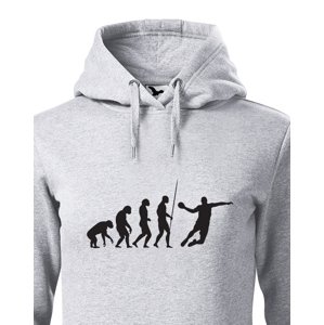 Dámská mikina pro házenkáře s potiskem evoluce házené - skvělý dárek