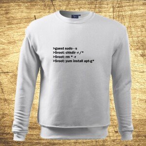 Mikina s motívom Code
