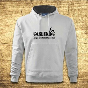 Mikina s kapucňou s motívom Gardening