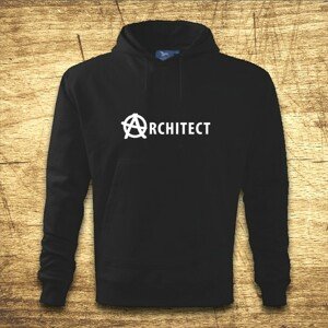 Mikina s kapucňou s motívom Architect