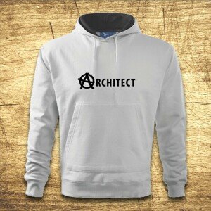 Mikina s kapucňou s motívom Architect