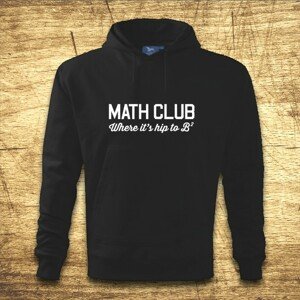 Mikina s kapucňou s motívom Math club