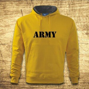 Mikina s kapucňou s motívom Army