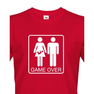 Vtipné tričko pro budoucí tatínky Game over - skvělý dárek