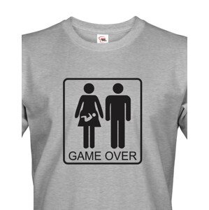 Vtipné tričko pro budoucí tatínky Game over - skvělý dárek