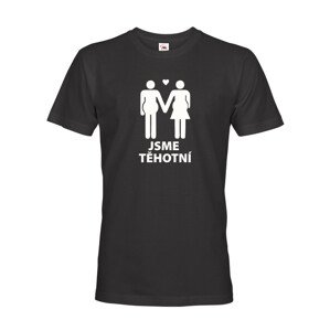 Pánské tričko pro budoucí tatínky Jsme těhotní