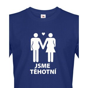 Pánské tričko pro budoucí tatínky Jsme těhotní