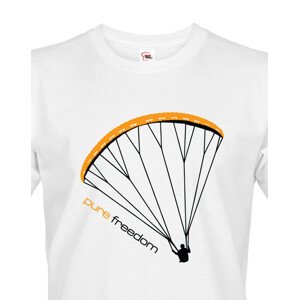 Tričko s paragliding motivem Pure freedom - doprava jen 46 Kč