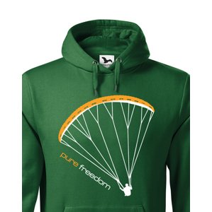 Pánská paragliding mikina s motivem Pure Freedom - ideální dárek