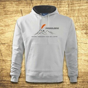Mikina s motivem Paragliding - Where freedom has no limits