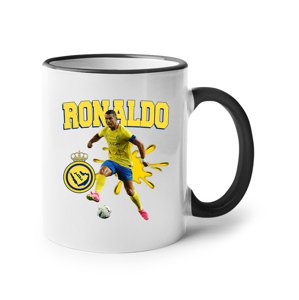 Keramický hrnek s potiskem  Cristiano Ronaldo - Al Nassr -  hrnek pro milovníky fotbalu