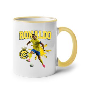 Keramický hrnek s potiskem  Cristiano Ronaldo - Al Nassr -  hrnek pro milovníky fotbalu