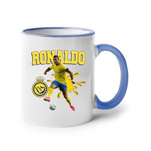 Keramický hrnek s potiskem  Cristiano Ronaldo - Al Nassr -  hrnek pro milovníky fotbalu