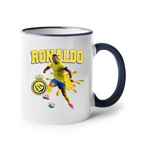 Keramický hrnek s potiskem  Cristiano Ronaldo - Al Nassr -  hrnek pro milovníky fotbalu