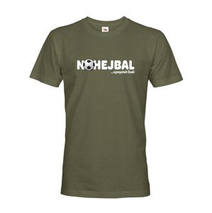 Pánské tričko s vtipným potiskem Nohejbal vymysleli Češi