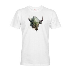 Pánské tričko s potiskem zvířat - Býk
