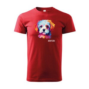 Dětské tričko s potiskem plemene Maltézsky psík s volitelným jménem