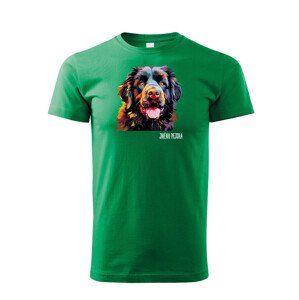 Dětské tričko s potiskem plemene Novofundlandský pes s volitelným jménem