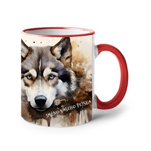 Hrnek s potiskem Huskyho- skvělý dárek pro milovníky psů