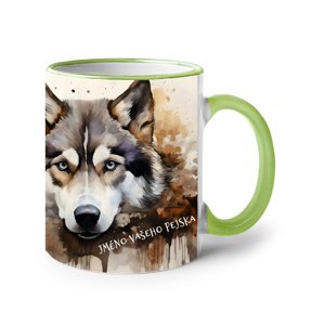 Hrnek s potiskem Huskyho- skvělý dárek pro milovníky psů