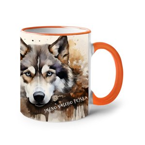 Hrnek s potiskem Huskyho- skvělý dárek pro milovníky psů
