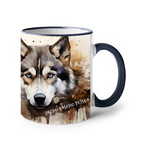 Hrnek s potiskem Huskyho- skvělý dárek pro milovníky psů