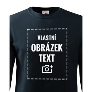Dětská mikina bez kapuce s vlastním potiskem
