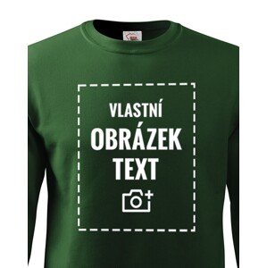 Dětská mikina bez kapuce s vlastním potiskem