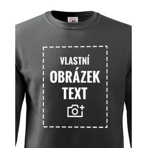 Dětská mikina bez kapuce s vlastním potiskem