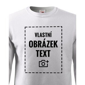 Dětská mikina bez kapuce s vlastním potiskem