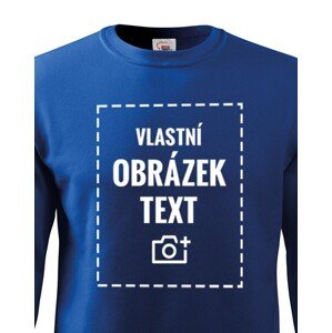 Dětská mikina bez kapuce s vlastním potiskem