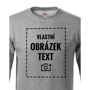Dětská mikina bez kapuce s vlastním potiskem