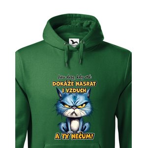 Pánská mikina s potiskem Kočky - nečum - dárek na narozeniny nebo Vánoce