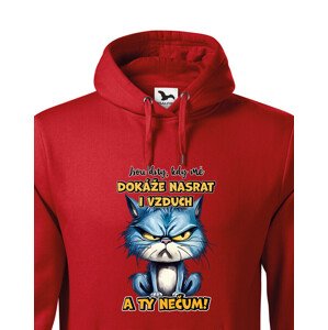 Pánská mikina s potiskem Kočky - nečum - dárek na narozeniny nebo Vánoce