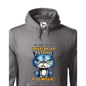 Pánská mikina s potiskem Kočky - nečum - dárek na narozeniny nebo Vánoce