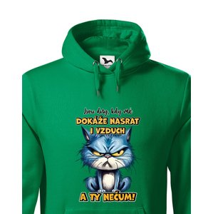 Pánská mikina s potiskem Kočky - nečum - dárek na narozeniny nebo Vánoce