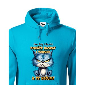 Pánská mikina s potiskem Kočky - nečum - dárek na narozeniny nebo Vánoce