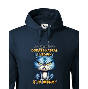 Pánská mikina s potiskem Kočky - nečum - dárek na narozeniny nebo Vánoce