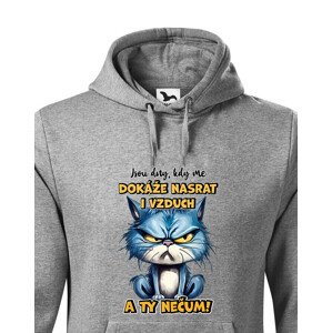 Pánská mikina s potiskem Kočky - nečum - dárek na narozeniny nebo Vánoce