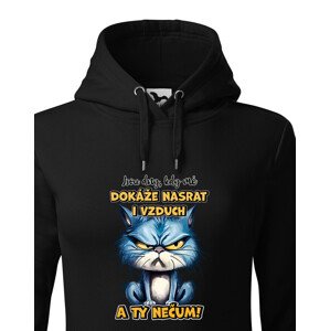 Dámská mikina s potiskem Kočky - nečum - dárek na narozeniny nebo Vánoce
