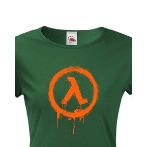 Dámské tričko s potiskem loga ze hry Half-life, Rise and shine