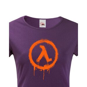 Dámské tričko s potiskem loga ze hry Half-life, Rise and shine