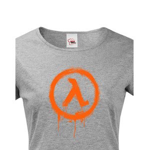 Dámské tričko s potiskem loga ze hry Half-life, Rise and shine