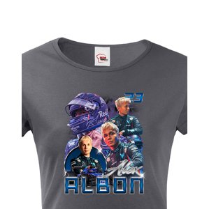 Dámské tričko s oblíbeným závodníkem F1 - Alexem Albonem - pro fanoušky motosportu