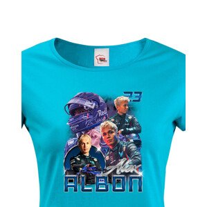 Dámské tričko s oblíbeným závodníkem F1 - Alexem Albonem - pro fanoušky motosportu