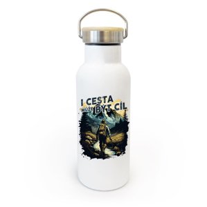 Termoska s bambusovým víčkem -  I cesta může být cíl