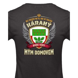 Dámské tričko obec Káraný  - vlastenecké tričko